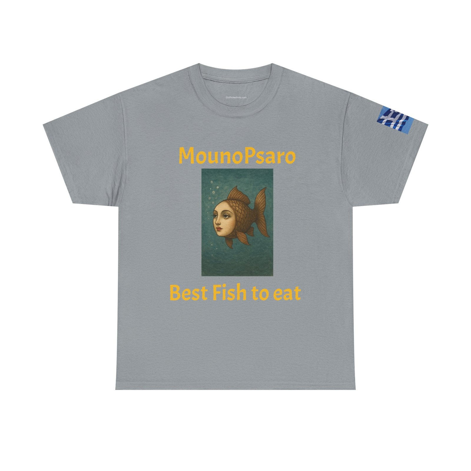 Graphic Tee — “MounoPsaro Best Fish to Eat” Fish Art T-Shirt - Image 13