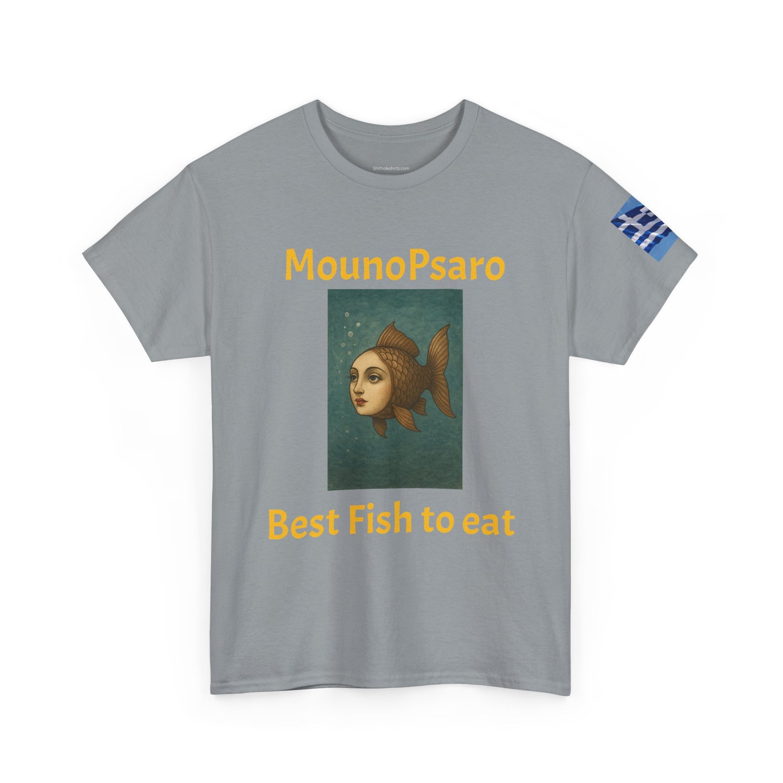 Graphic Tee — “MounoPsaro Best Fish to Eat” Fish Art T-Shirt - Image 15