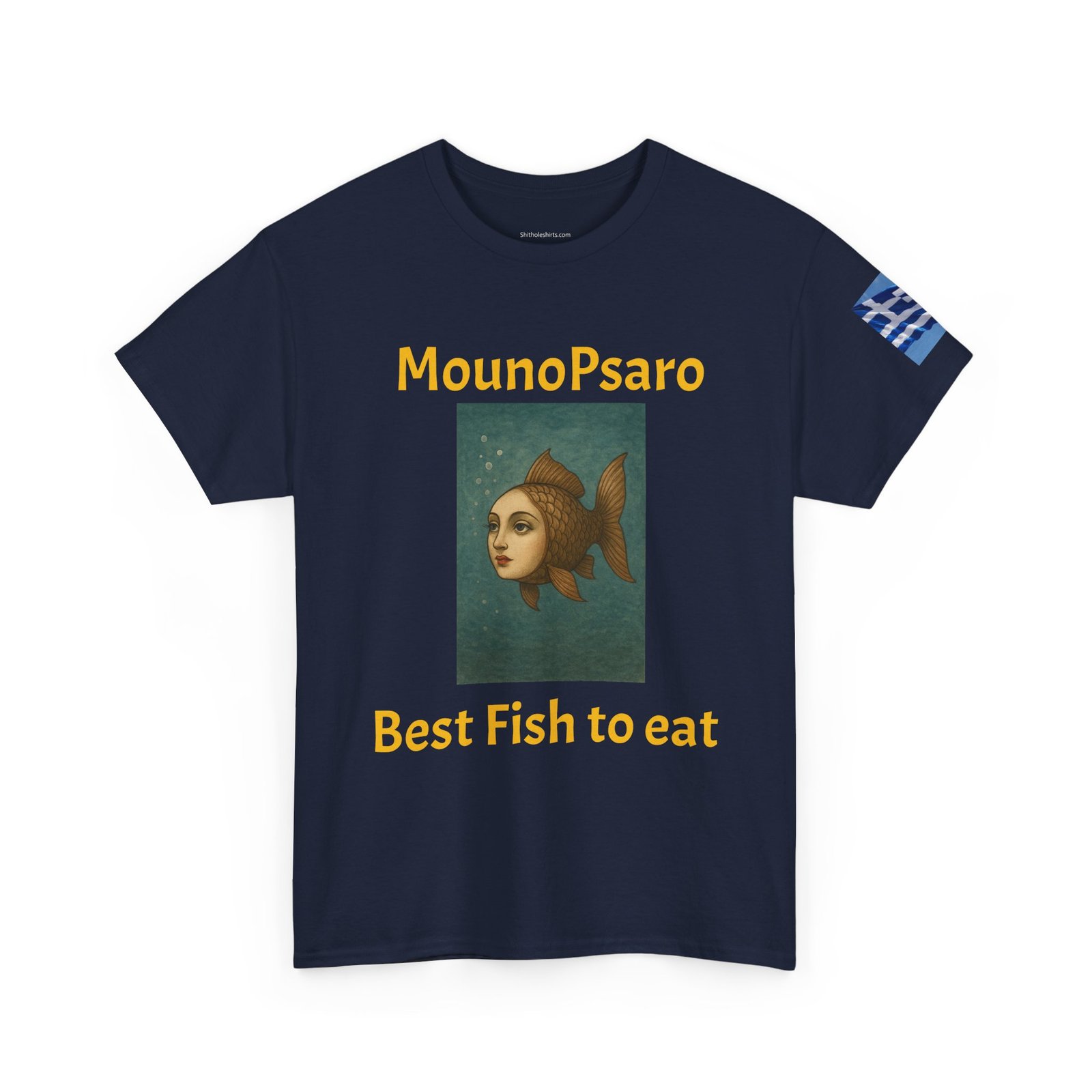 Graphic Tee — “MounoPsaro Best Fish to Eat” Fish Art T-Shirt - Image 19