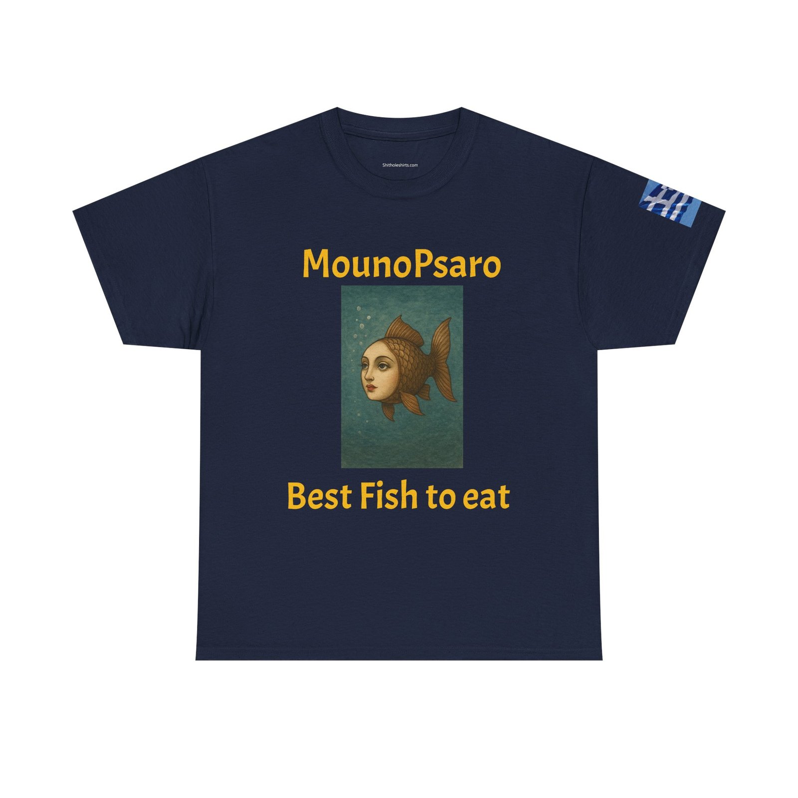 Graphic Tee — “MounoPsaro Best Fish to Eat” Fish Art T-Shirt - Image 17