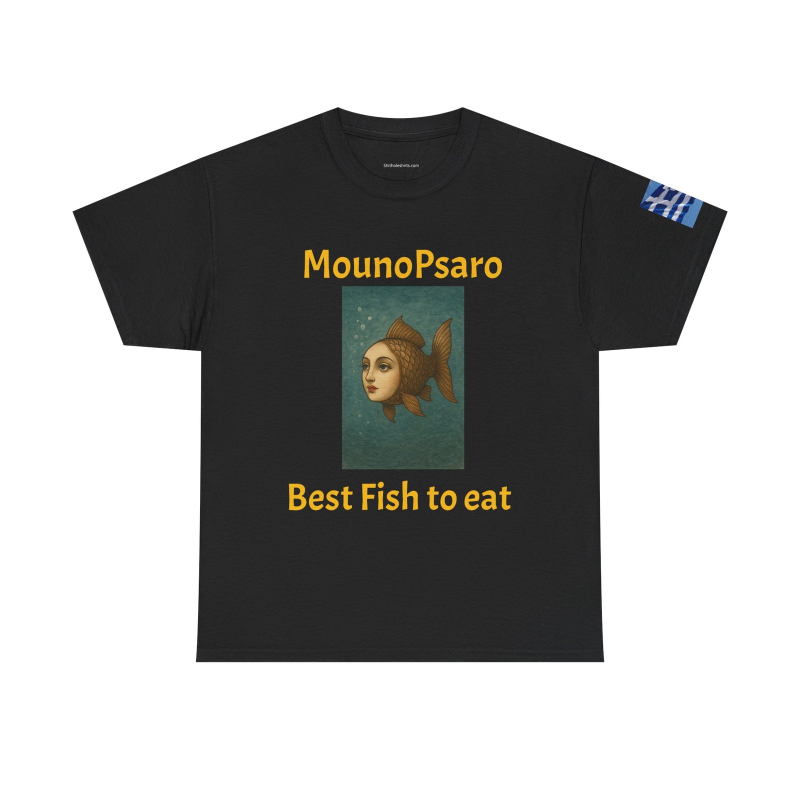 Graphic Tee — “MounoPsaro Best Fish to Eat” Fish Art T-Shirt
