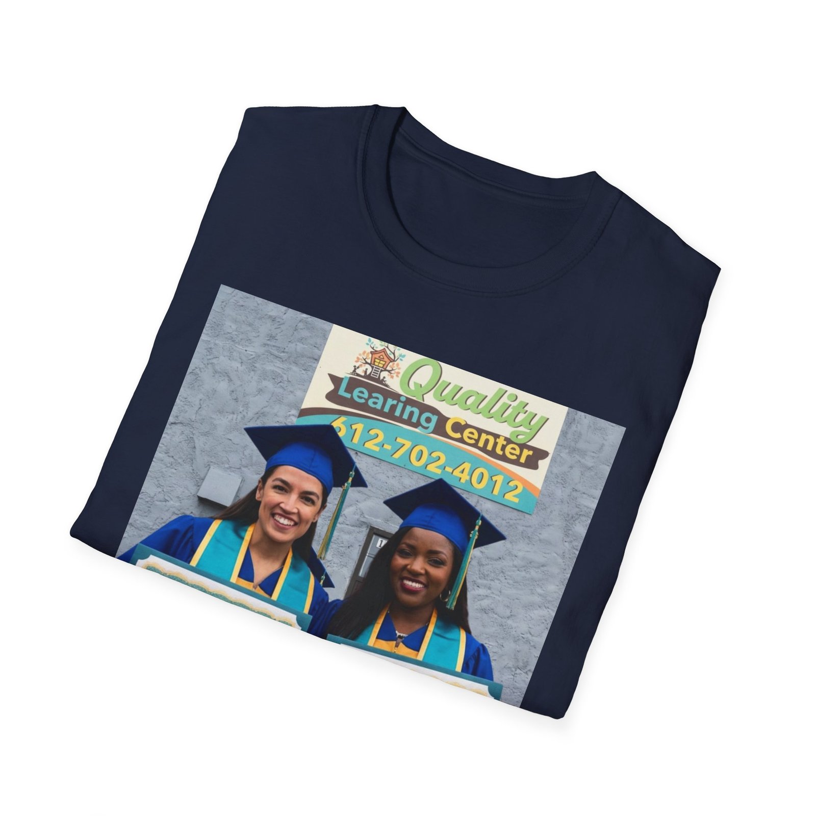 Graduation Photo T-Shirt - Proud Graduates with Diploma Design - Image 20