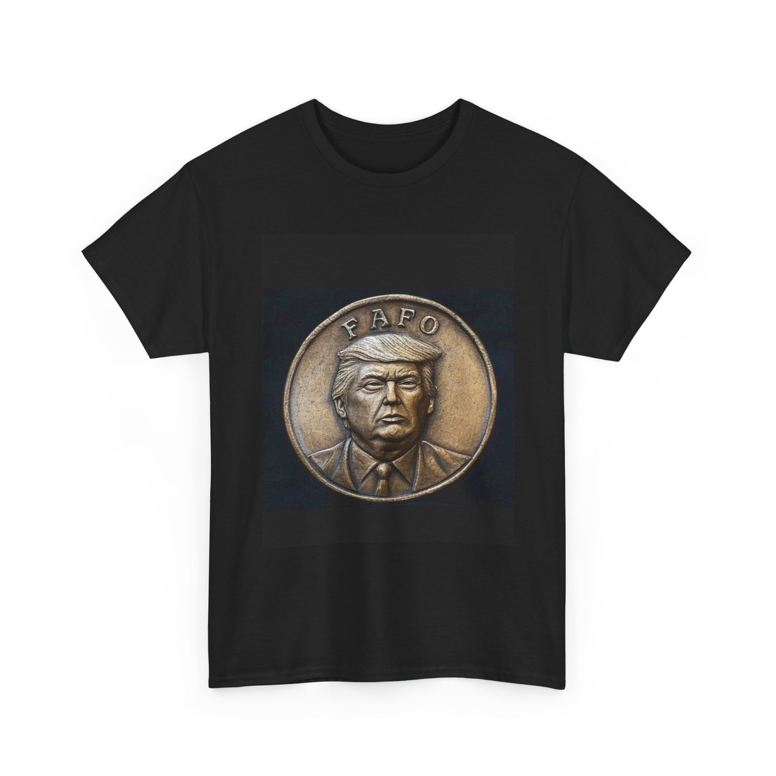 Bronze Medal Portrait Tee — FAFO Coin Design - Image 3