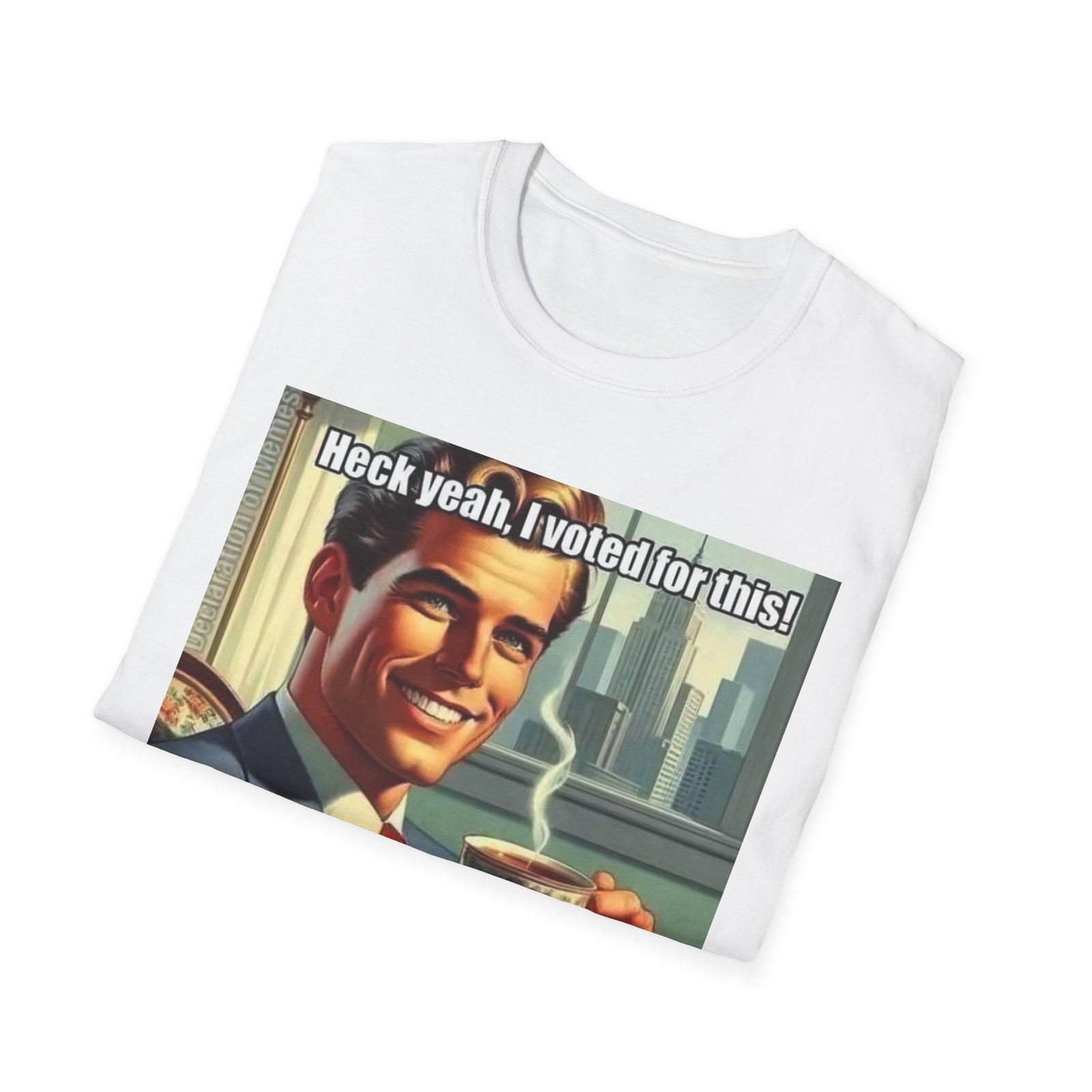 Retro Meme T‑Shirt — "Heck yeah, I voted for this! And it's better than I expected!" - Image 8