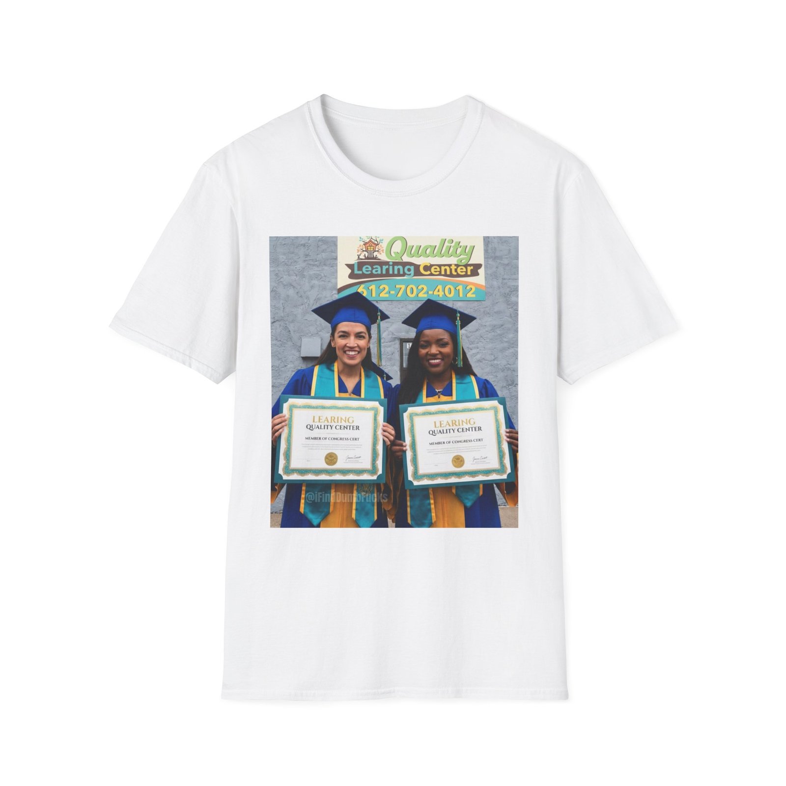 Graduation Photo T-Shirt - Proud Graduates with Diploma Design - Image 5