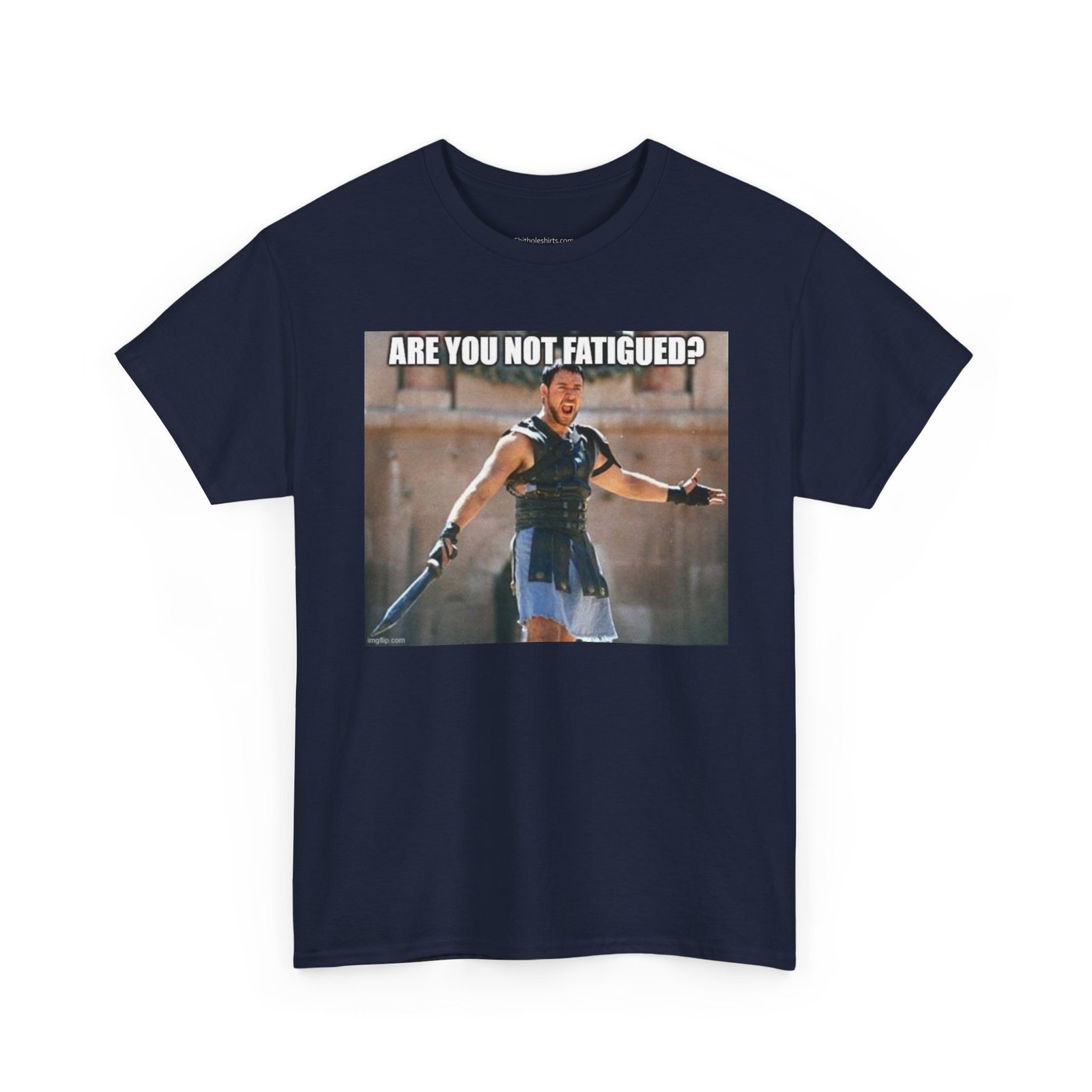 T-Shirt — “Are You Not, Fatigued?” Gladiator Meme Tee - Image 15