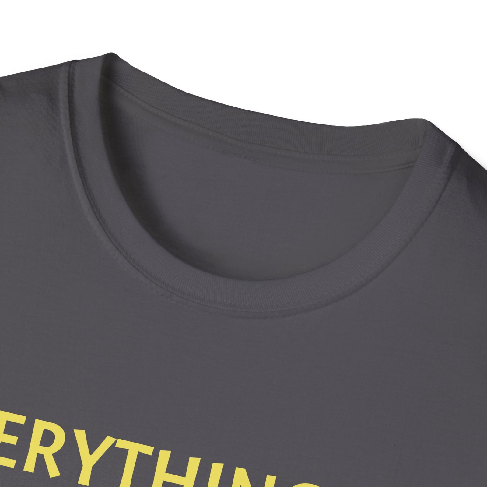 Everything's A T-Shirt" Graphic Tee — "Idea" Back Print, Minimal Yellow Slogan T-Shirt - Image 15