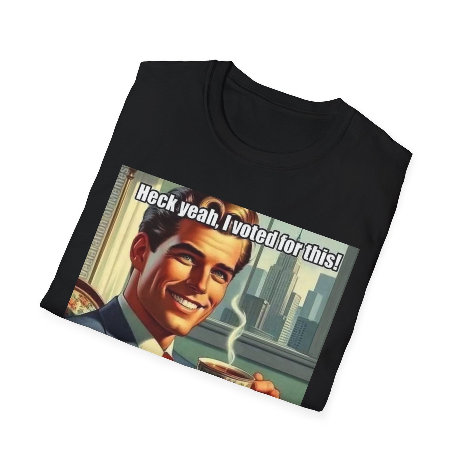 Retro Meme T‑Shirt — "Heck yeah, I voted for this! And it's better than I expected!" - Image 4