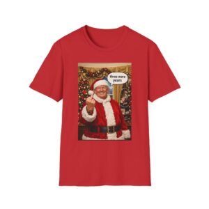 Christmas Santa T-Shirt — Vintage Santa Saying "three more years" Holiday Tee