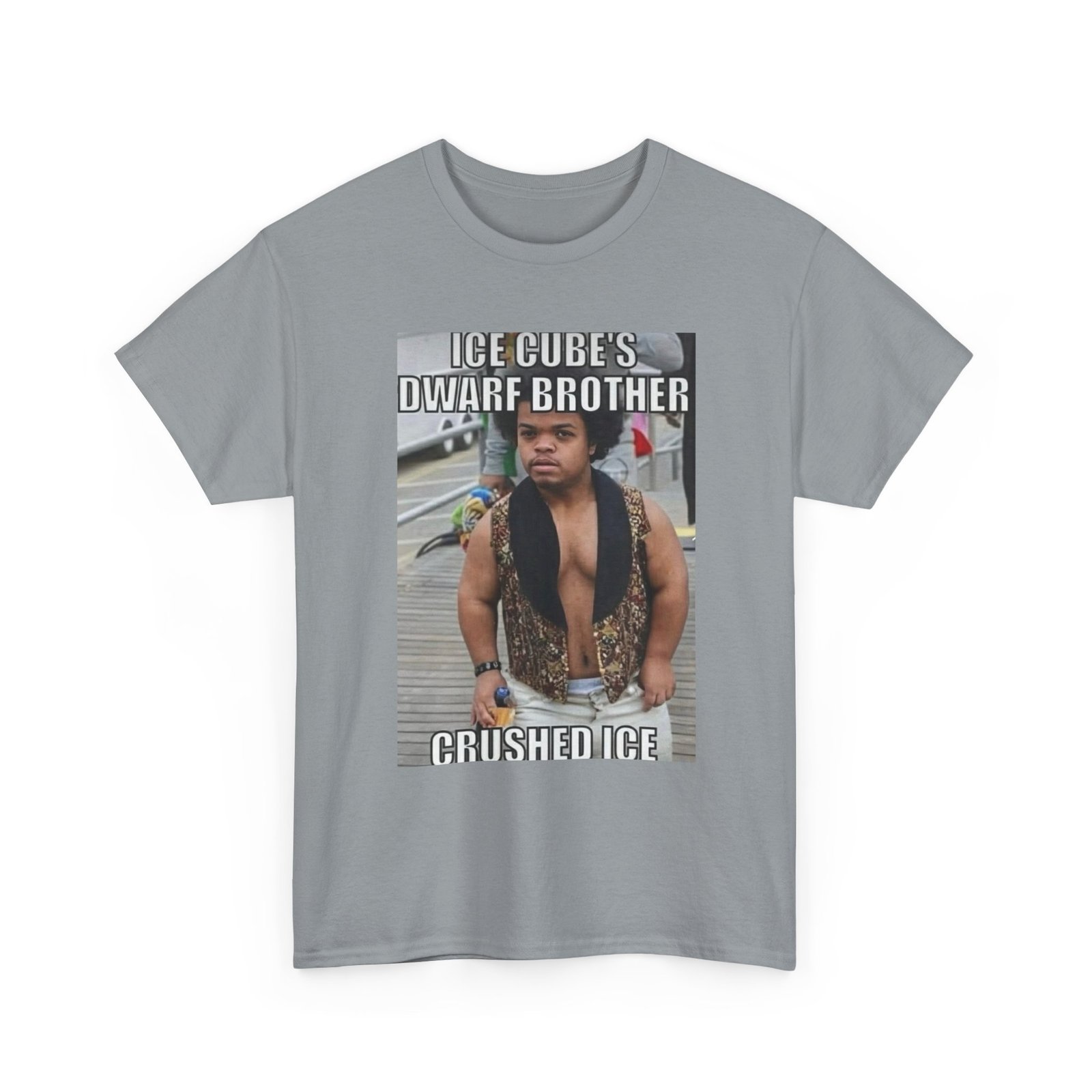 Crushed Ice Meme T‑Shirt — "Ice Cube's Dwarf Brother" Funny Graphic Tee - Image 11