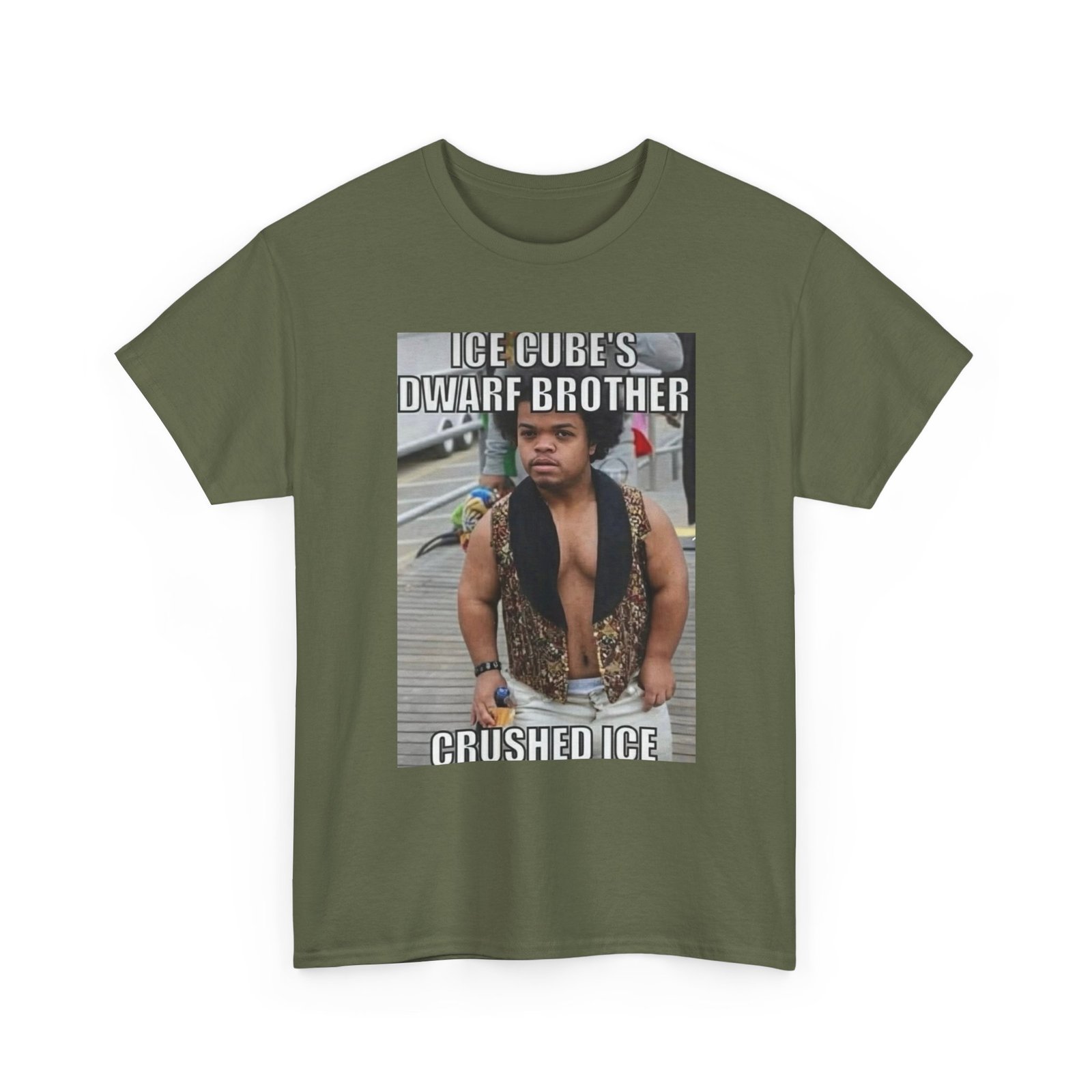 Crushed Ice Meme T‑Shirt — "Ice Cube's Dwarf Brother" Funny Graphic Tee - Image 7