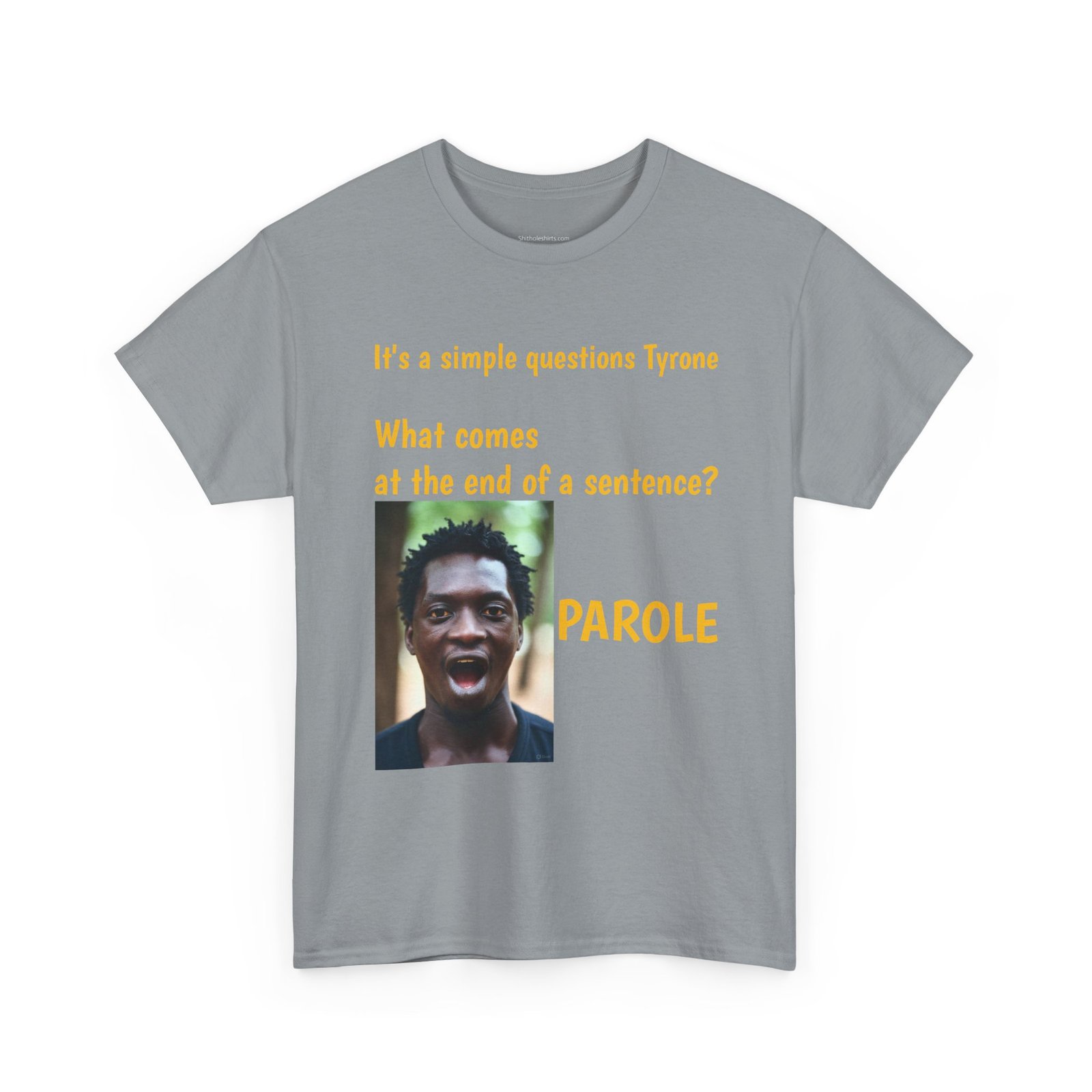 Parole Joke T-Shirt — "What comes at the end of a sentence? PAROLE" Graphic Tee - Image 15