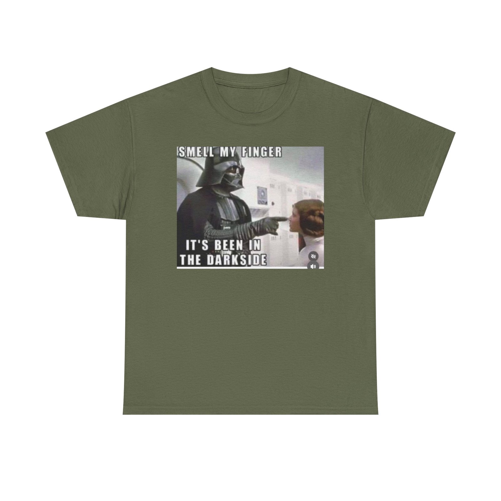 Darth Vader Meme Tee — "I Smell My Finger, It's Been in the Dark Side" Funny Star Wars T-Shirt - Image 5