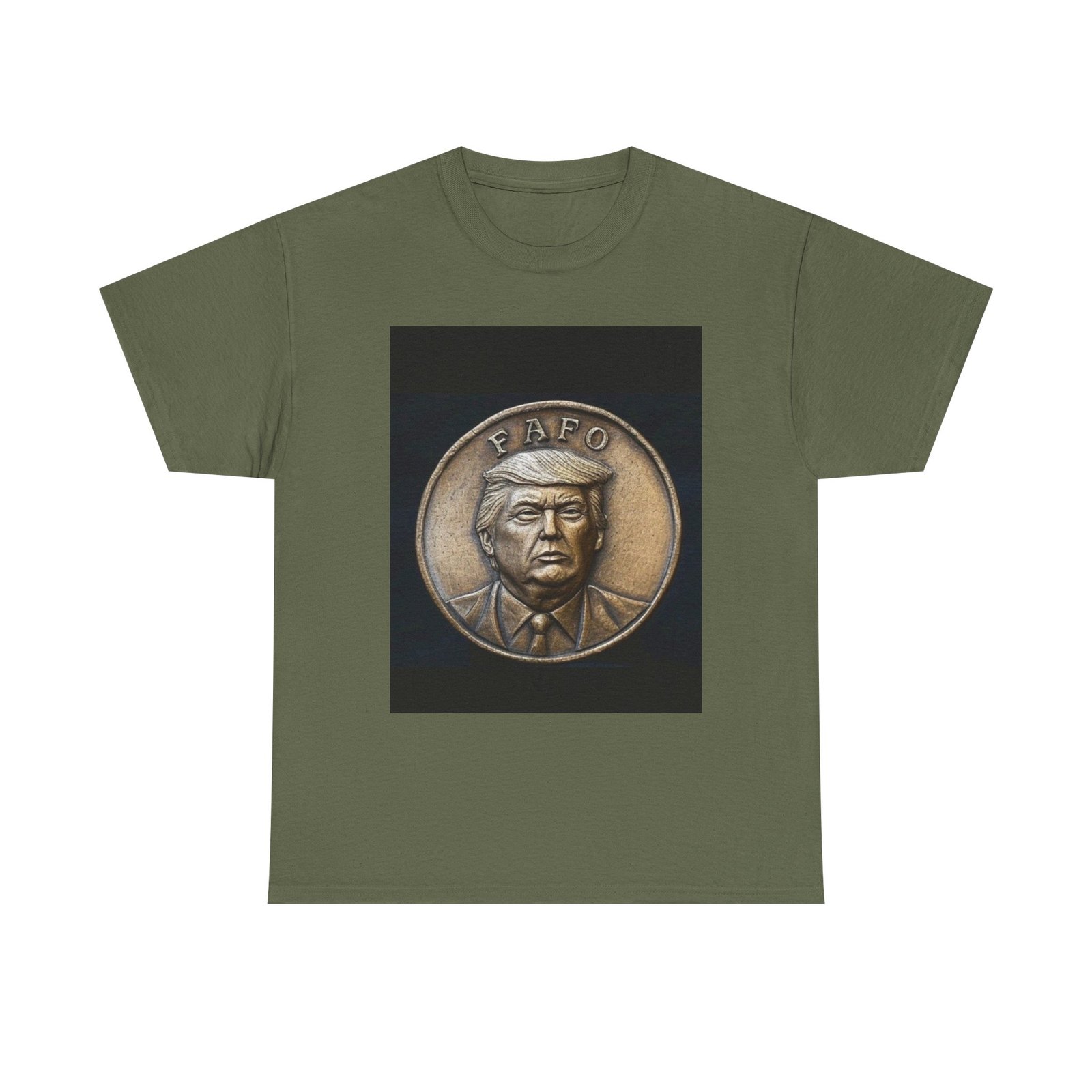 Bronze Medal Portrait Tee — FAFO Coin Design - Image 5