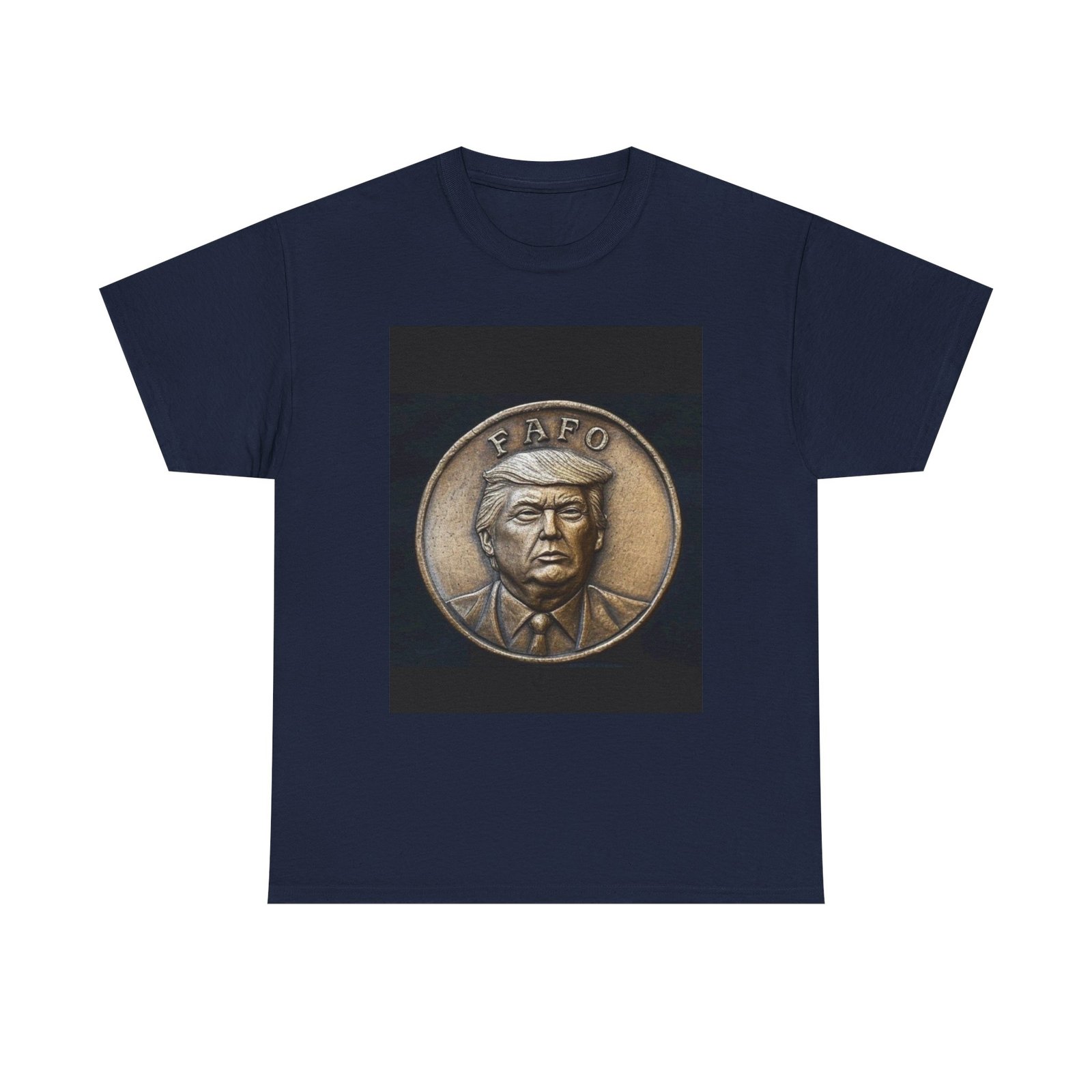 Bronze Medal Portrait Tee — FAFO Coin Design - Image 13