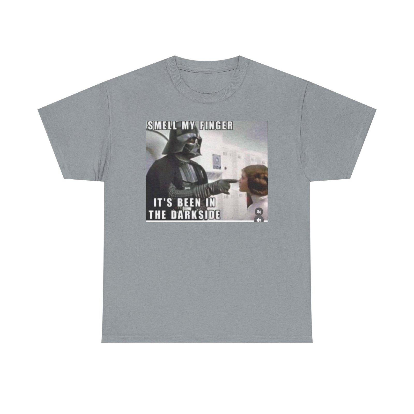 Darth Vader Meme Tee — "I Smell My Finger, It's Been in the Dark Side" Funny Star Wars T-Shirt - Image 9