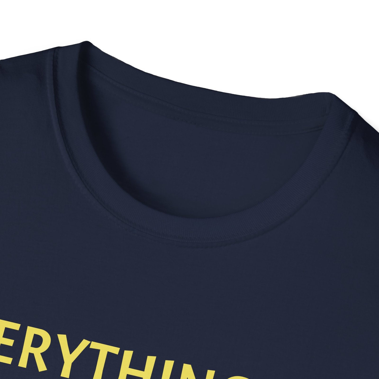 Everything's A T-Shirt" Graphic Tee — "Idea" Back Print, Minimal Yellow Slogan T-Shirt - Image 19