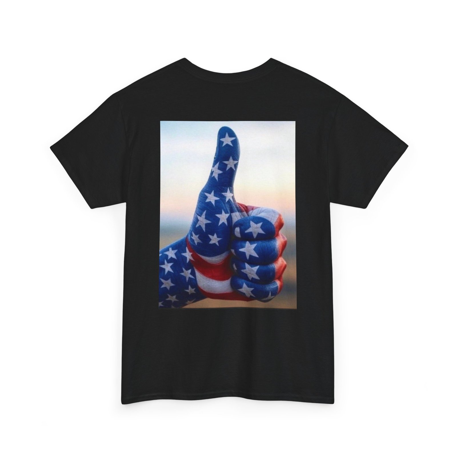 Patriotic Thumbs Up T-Shirt — American Flag Graphic Tee (USA Pride) - Image 4