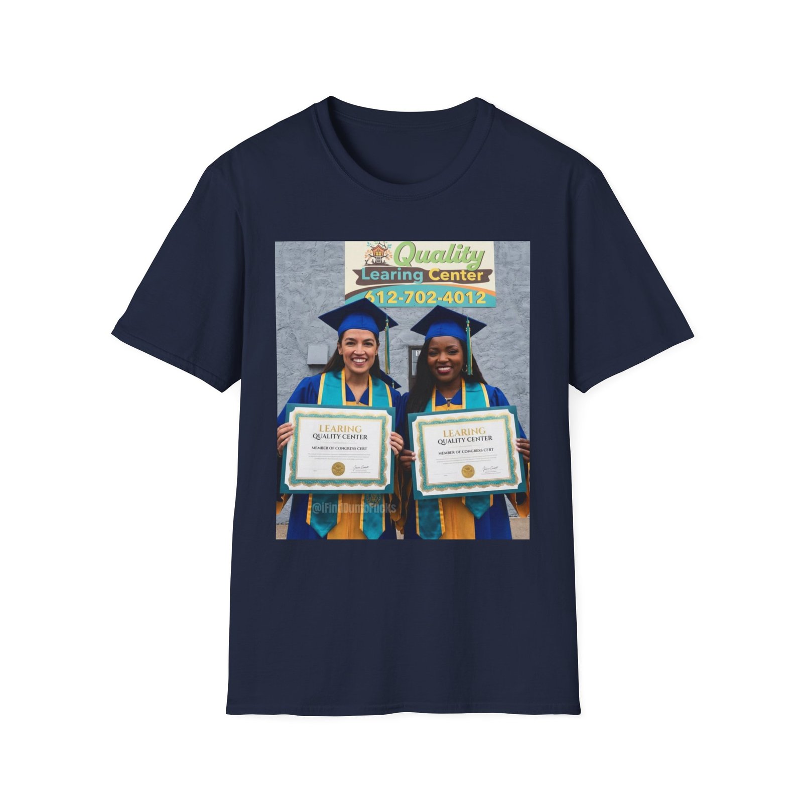 Graduation Photo T-Shirt - Proud Graduates with Diploma Design - Image 17