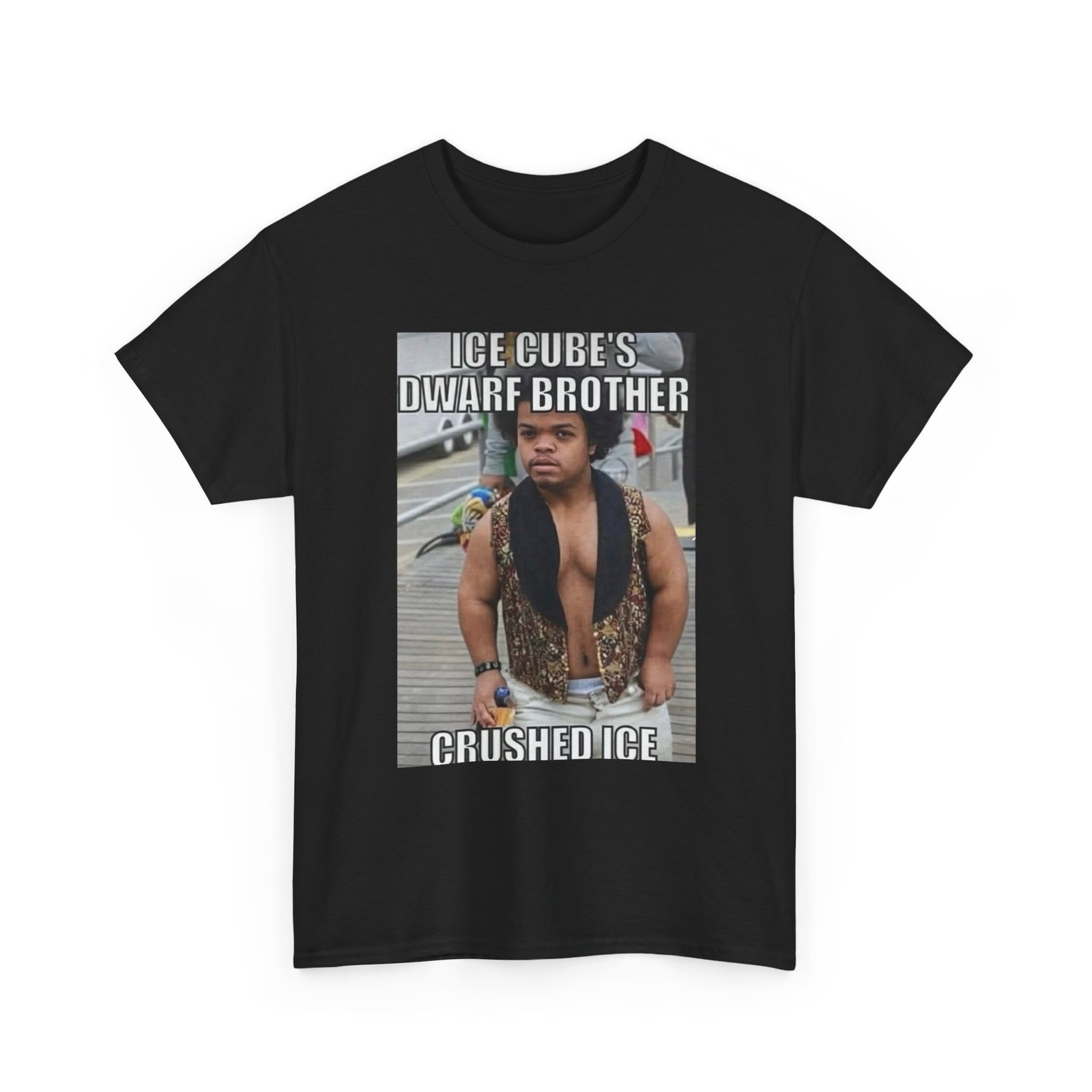 Crushed Ice Meme T‑Shirt — "Ice Cube's Dwarf Brother" Funny Graphic Tee - Image 3