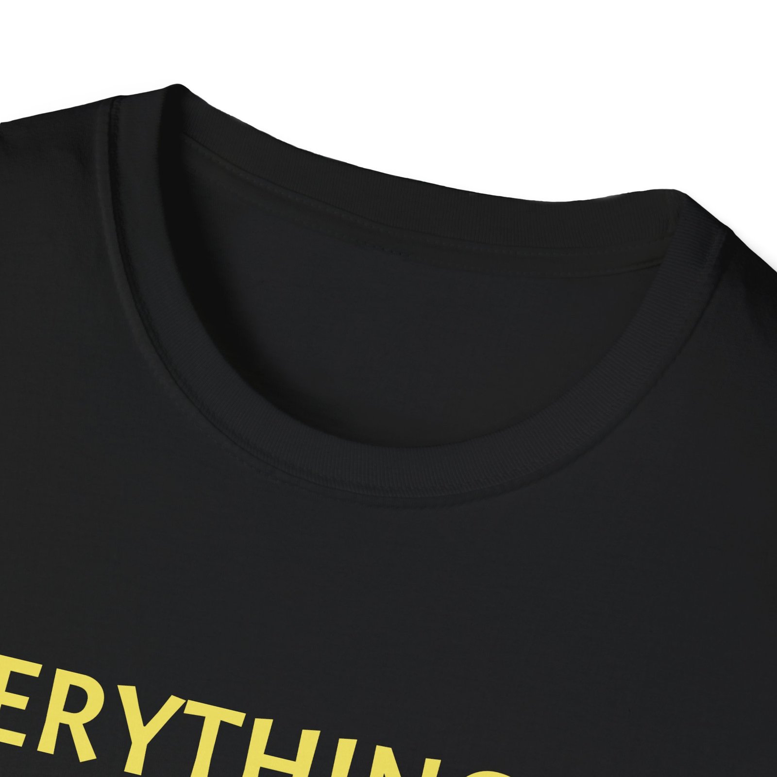 Everything's A T-Shirt" Graphic Tee — "Idea" Back Print, Minimal Yellow Slogan T-Shirt - Image 3
