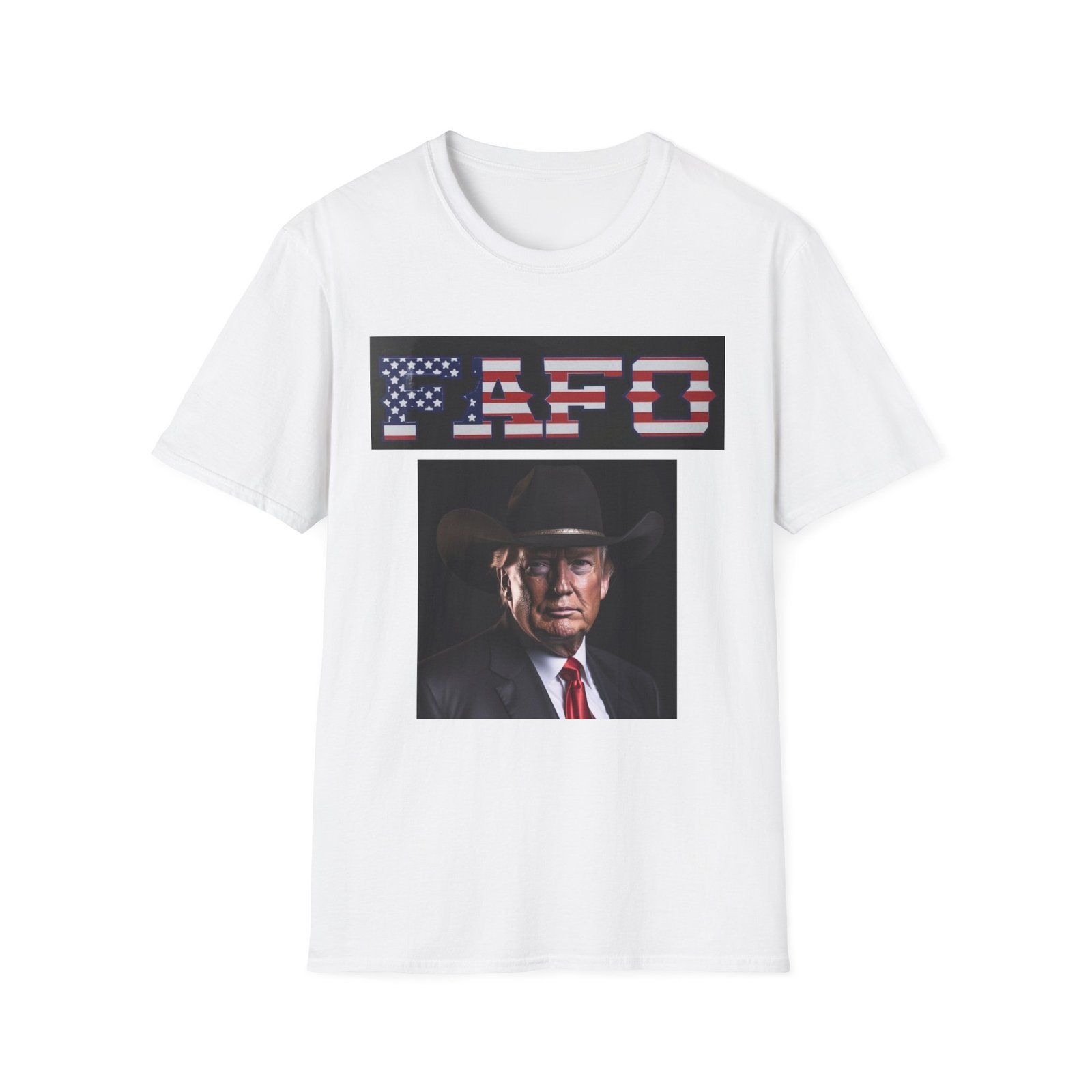 FAFO American Flag T-Shirt — Patriotic Cowboy Portrait Tee - Image 5