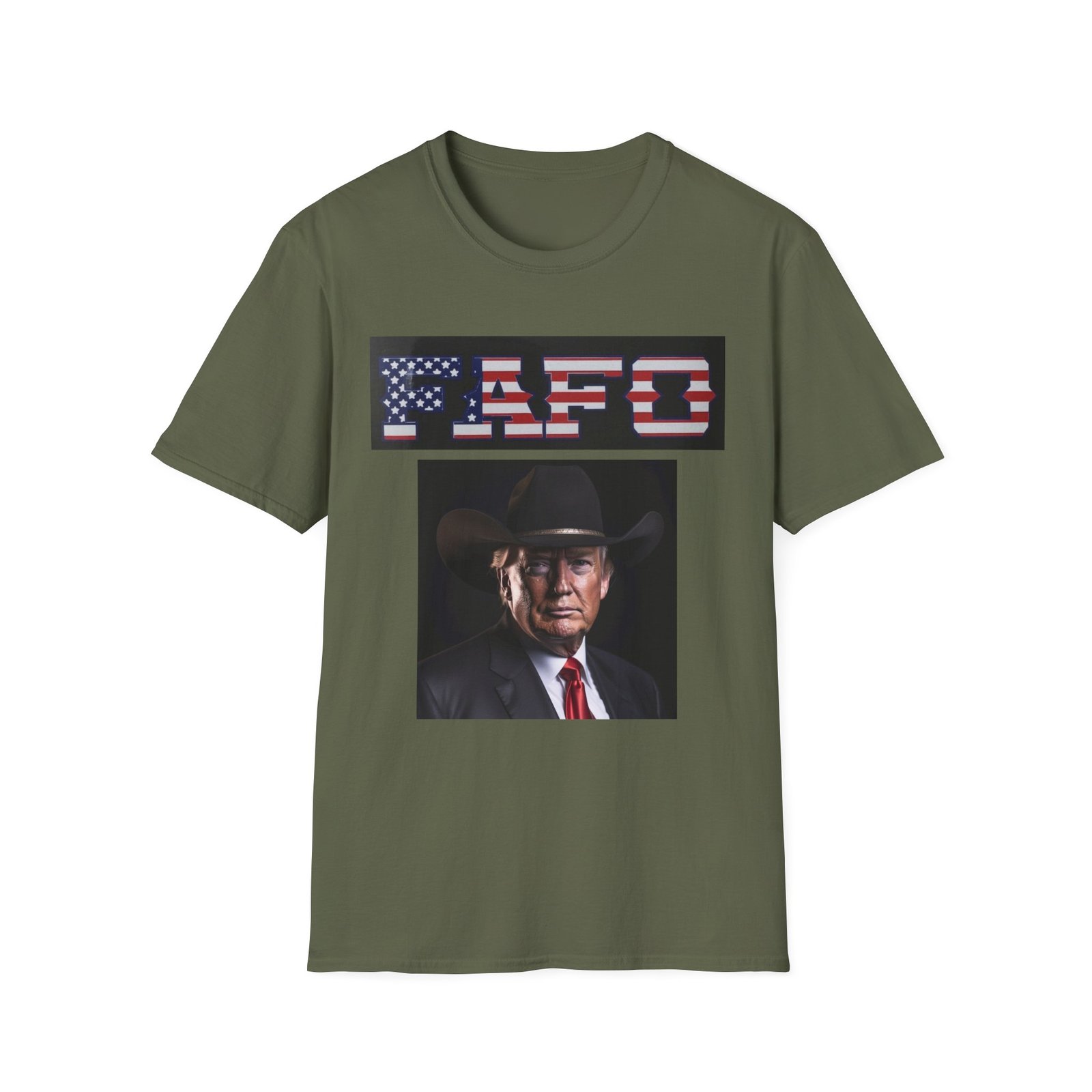 FAFO American Flag T-Shirt — Patriotic Cowboy Portrait Tee - Image 9