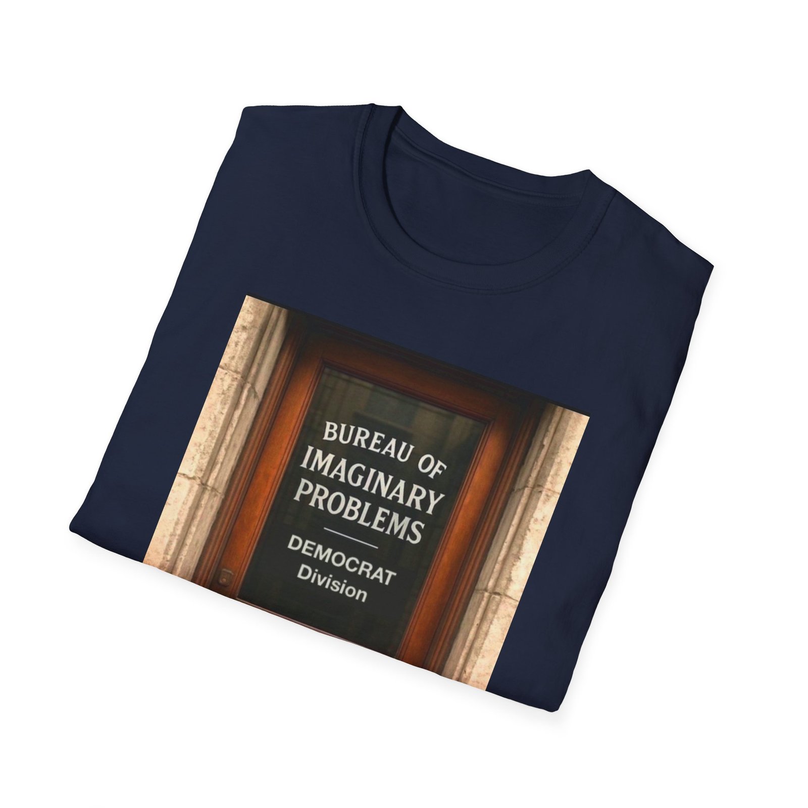 T-Shirt — "Bureau of Imaginary Problems" Vintage Door Political Humor Tee - Image 20