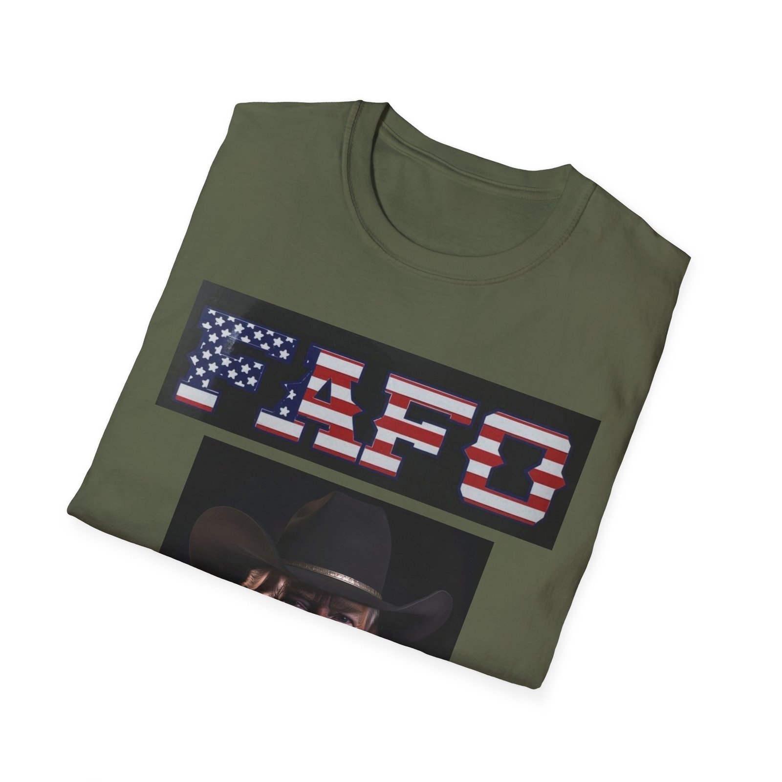 FAFO American Flag T-Shirt — Patriotic Cowboy Portrait Tee - Image 12