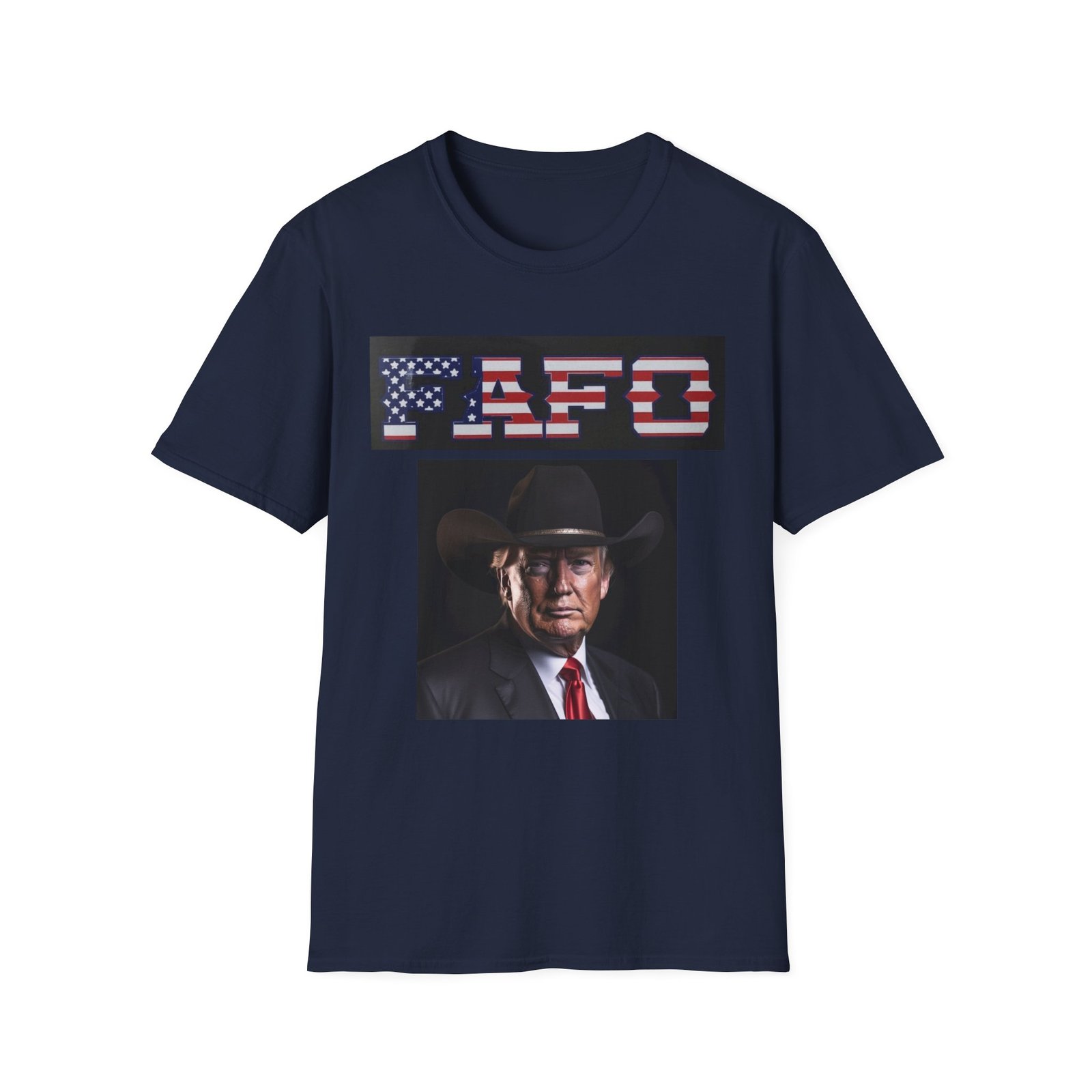 FAFO American Flag T-Shirt — Patriotic Cowboy Portrait Tee - Image 17