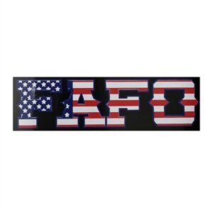 FAFO American Flag Bumper Sticker — Patriotic Car Decal