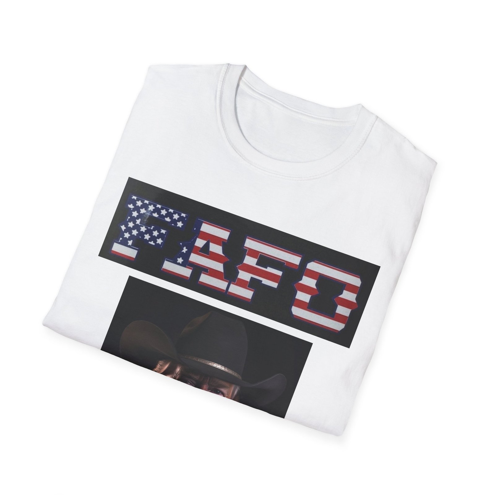FAFO American Flag T-Shirt — Patriotic Cowboy Portrait Tee - Image 8