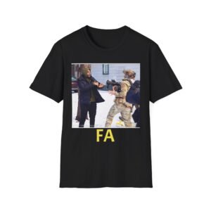 Protest Photo Tee — "FA / FO" FRONT BACK Graphic T‑Shirt