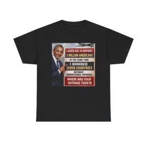 Political Statement Tee — “I Used ICE to Deport 3 Million Americans...” Graphic T‑Shirt