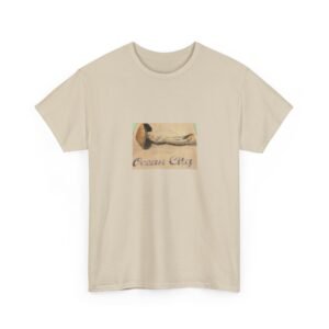 Ocean City Driftwood Tee — Retro Beach Postcard Design