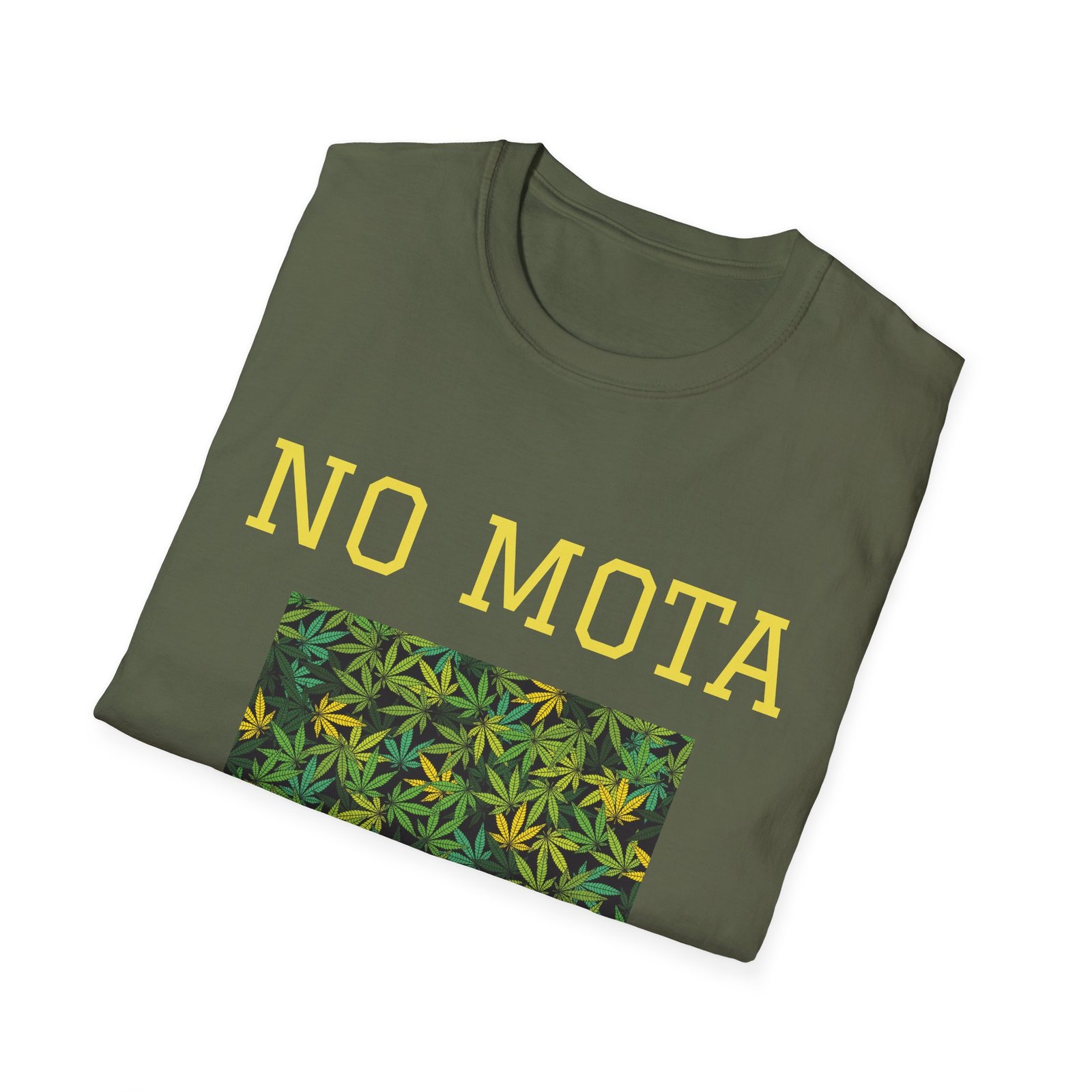 T-Shirt — "No Mota No Power" Cannabis Leaf Graphic Tee - Image 12
