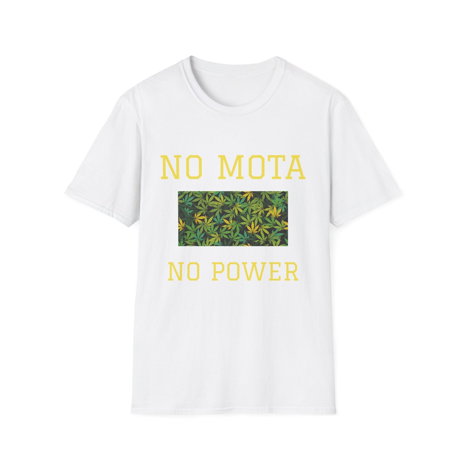 T-Shirt — "No Mota No Power" Cannabis Leaf Graphic Tee - Image 5