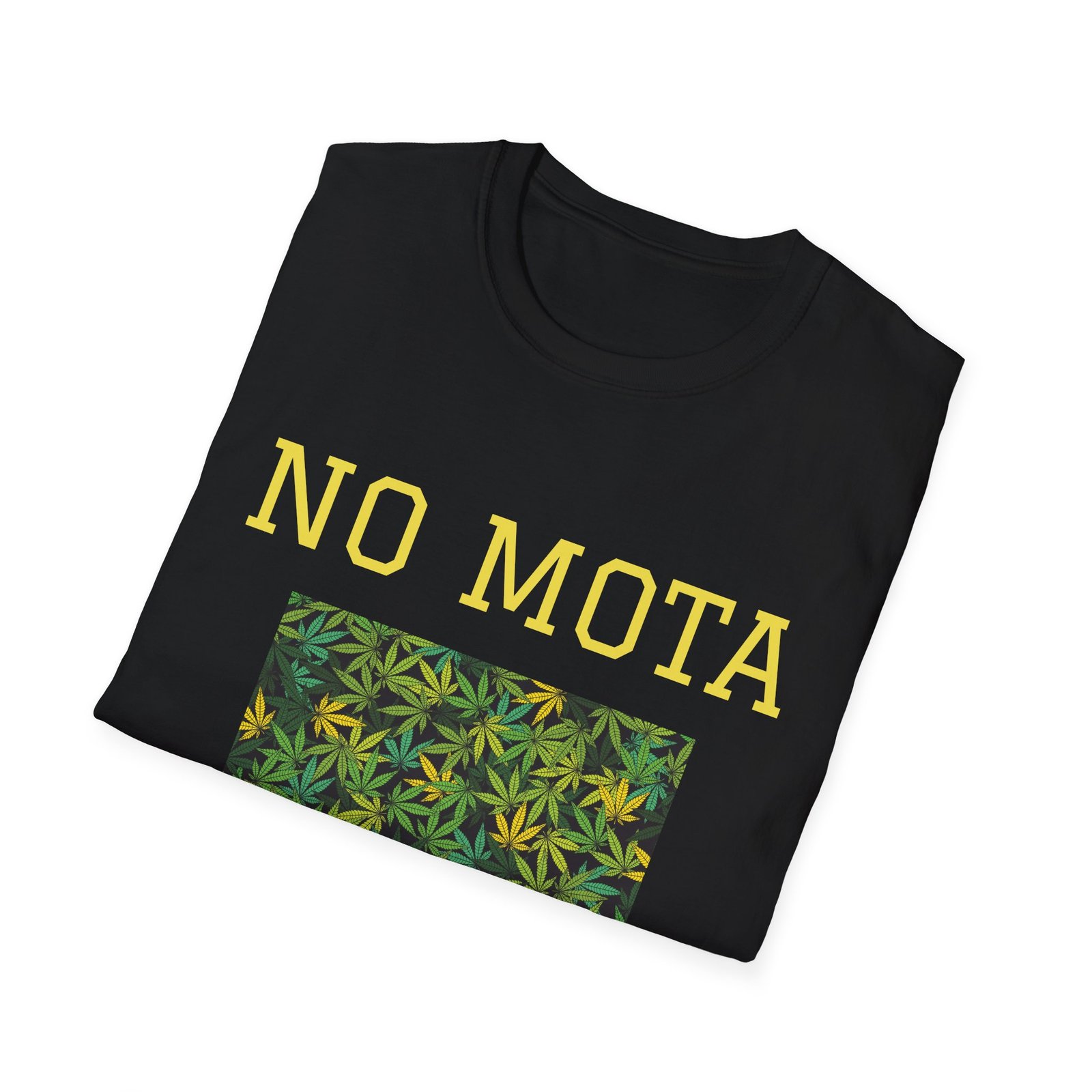 T-Shirt — "No Mota No Power" Cannabis Leaf Graphic Tee - Image 4
